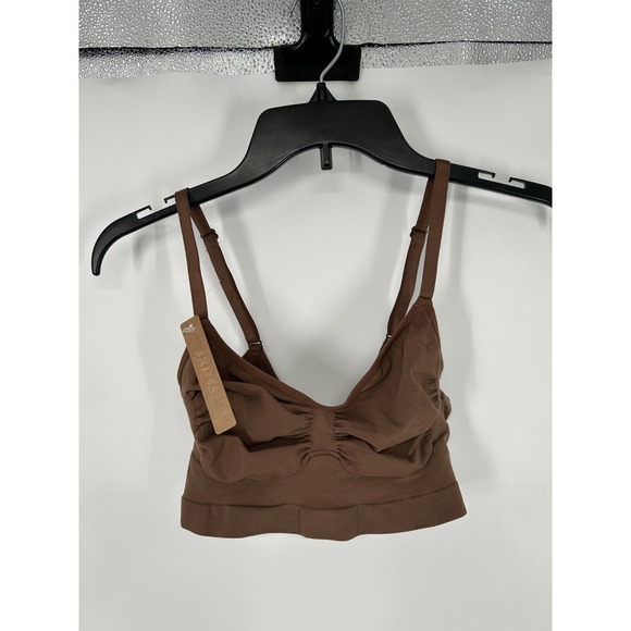 SKIMS Other - SKIMS Seamless Sculpt Bralette Womens Size XL Cocoa Brown Adjustable Straps